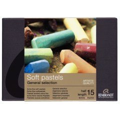 Rembrandt Soft Pastel Boya 15'li General Selection Yarım Boy