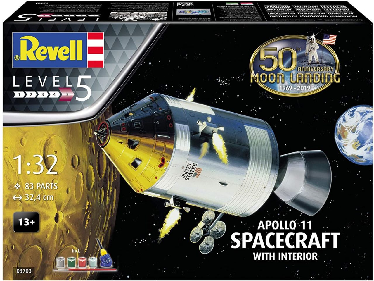 Maket Uzay Gemisi 1:32 RV03703 Moon Landing Apollo 11