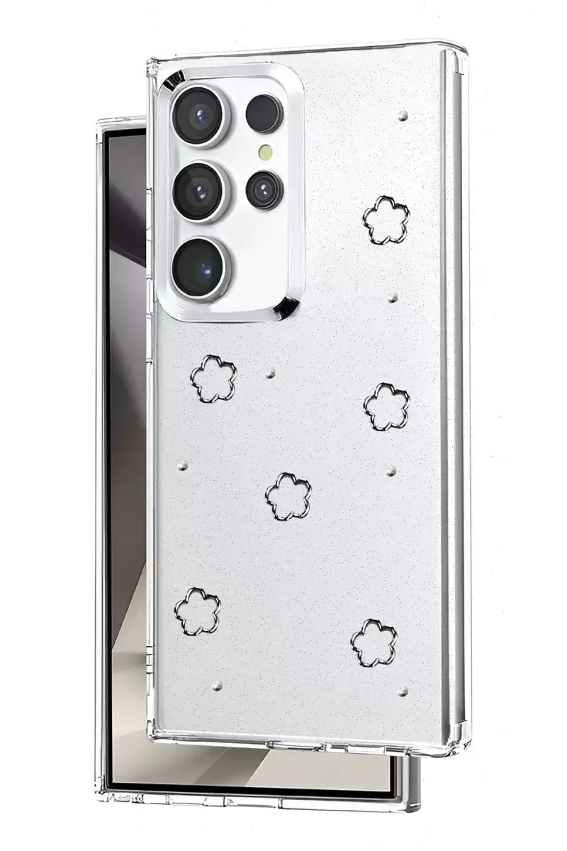 Newface Samsung Galaxy S23 Ultra Fiyonk Desenli Kapak - Desen 2