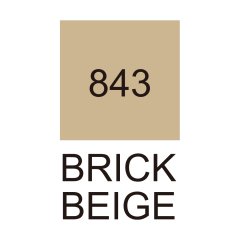Kurecolor Fine&Brush For Manga Çift Taraflı Kalem N:843 Brick Beige