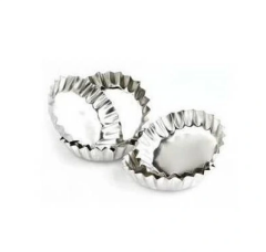 Paslanmaz Çelik Metal Kek Kalıbı - 6 Adet