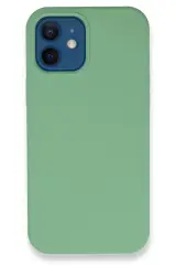 Newface İphone 12 Kılıf Lansman Legant Silikon - Yeşil