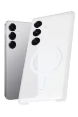 Newface Samsung Galaxy S25 Plus Kılıf Pc Zara Magsafe Şeffaf Kılıf - Şeffaf