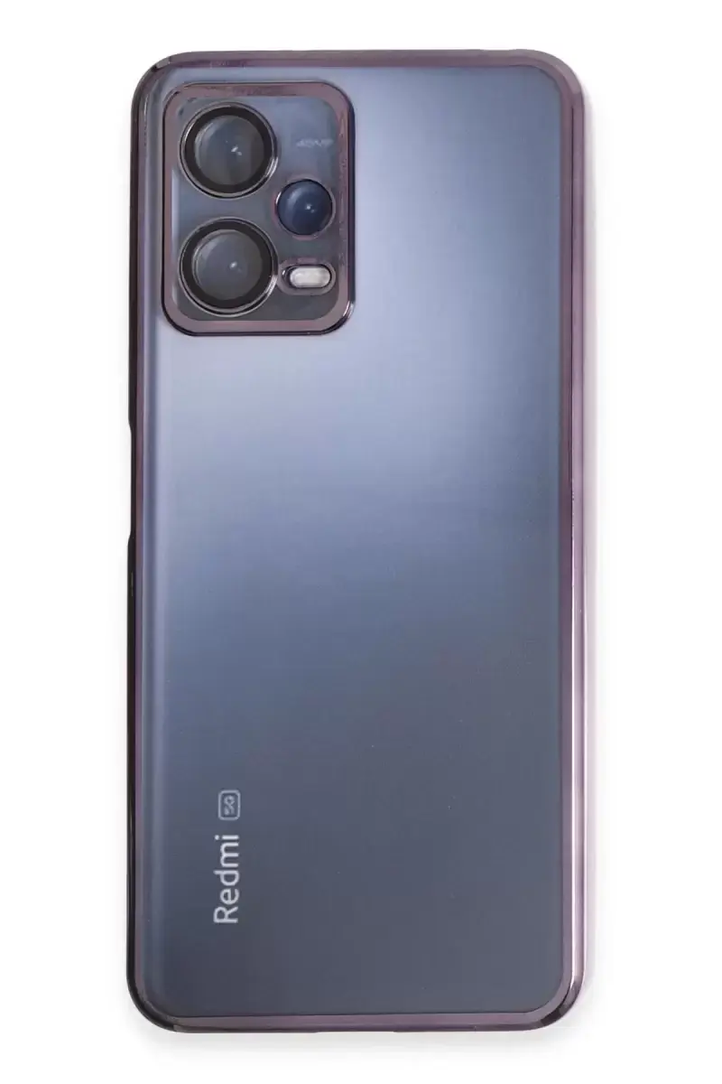 Newface Xiaomi Redmi Note 12 5g Kılıf Razer Lensli Silikon - Mor