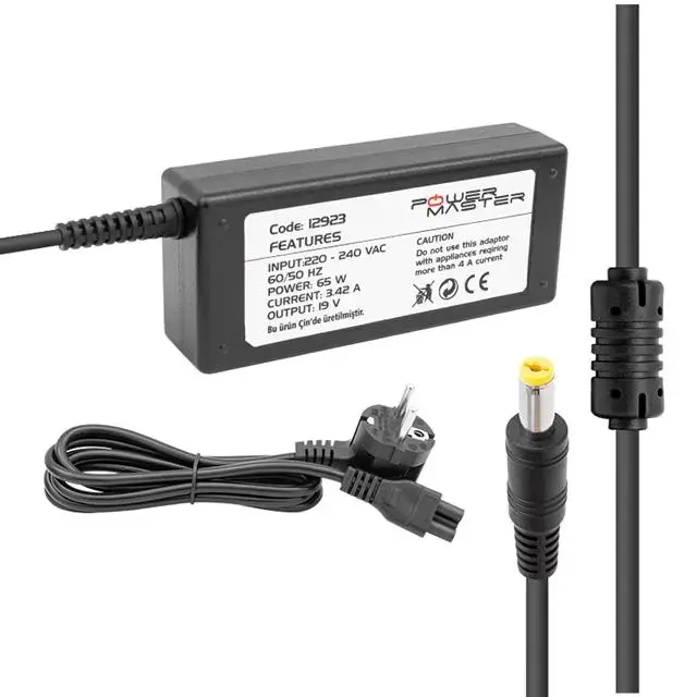 Powermaster Pm-12923 19 Volt - 3.42 Amper 5.5*1.75 Mm Uçlu Adaptör (acer Notebook)