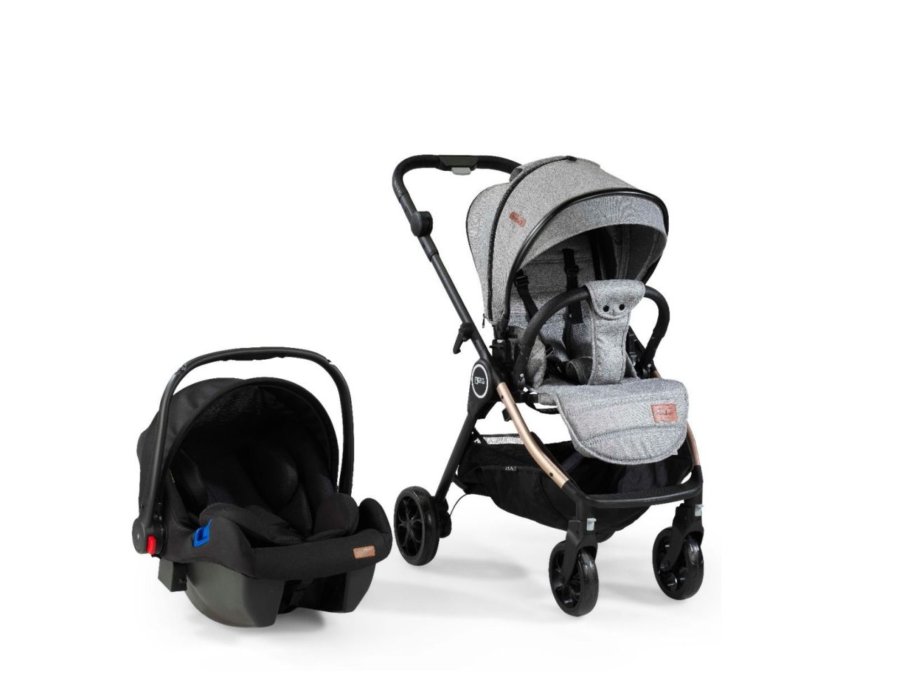 Baby2Go 2037 Mc Plus Travel Sistem Bebek Arabası - Gri