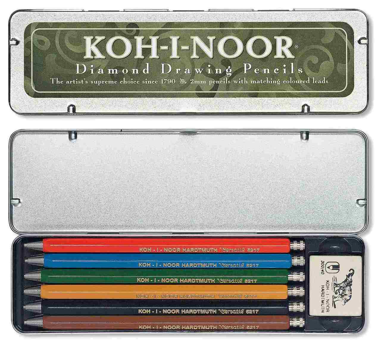 6lı Versatil Kalem Seti - Diamond Drawing Pencils 5217