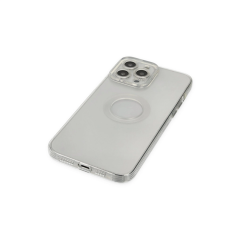 İphone 14 Pro Max Kılıf Santa Lens Silikon - Şeffaf