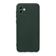 Samsung Galaxy A04e Kılıf First Silikon - Koyu Yeşil