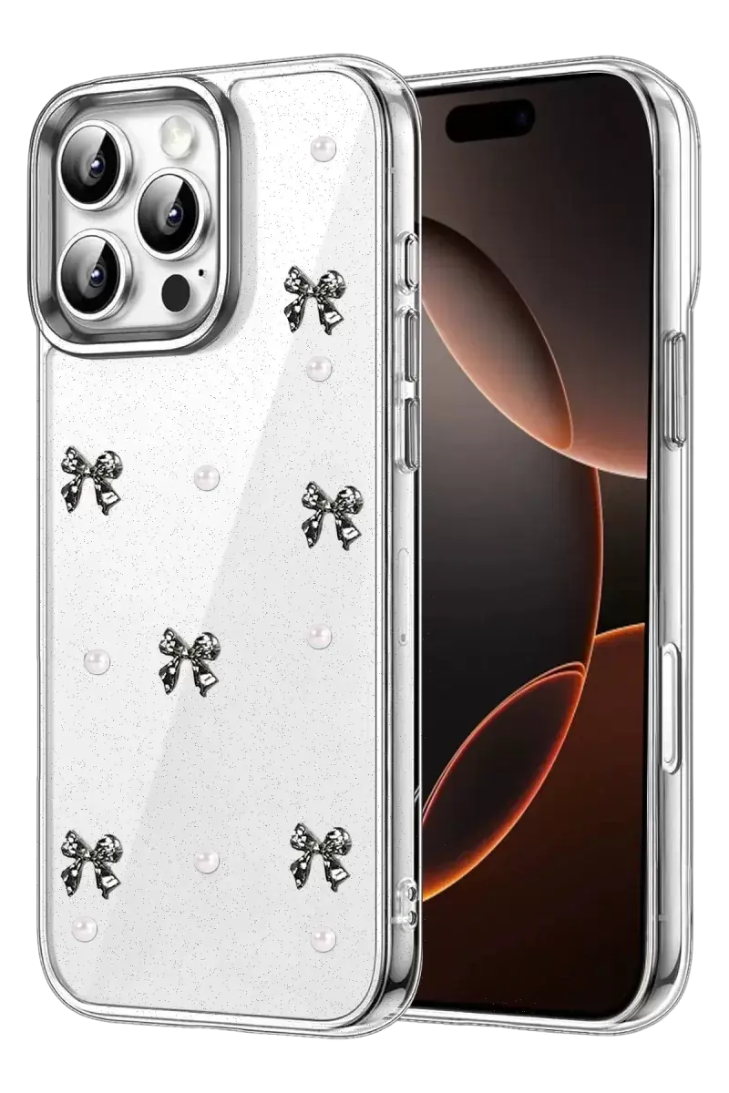 Newface Apple İphone 16 Pro Max Fiyonk Desenli Kapak - Desen 8