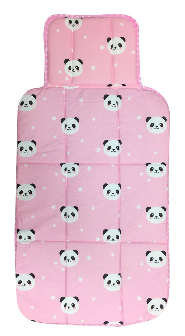AyBaby AY988 Panda Desenli Çok Amaçlı Alt Açma Minderi 60x40 Cm - Pembe