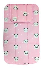 AyBaby AY988 Panda Desenli Çok Amaçlı Alt Açma Minderi 60x40 Cm - Pembe