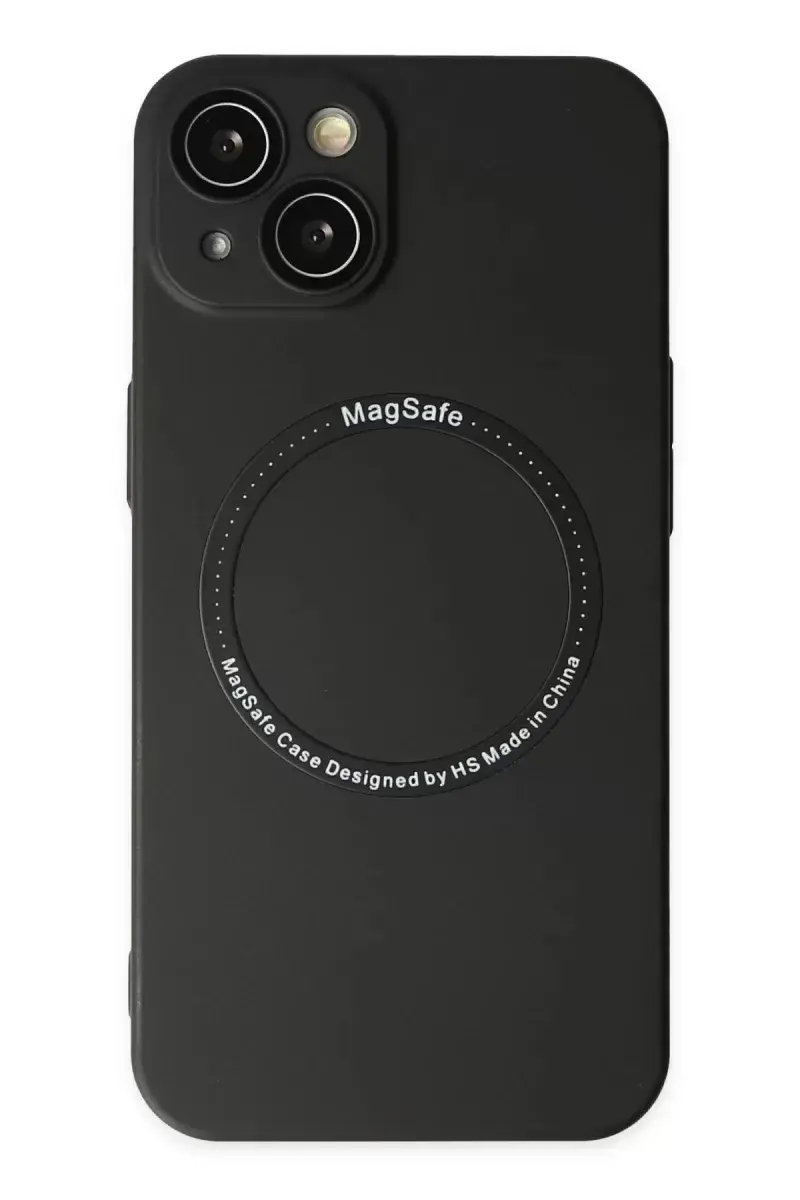 Newface İphone 14 Plus Kılıf Jack Magneticsafe Lens Silikon - Siyah
