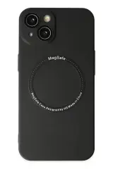 Newface İphone 14 Plus Kılıf Jack Magneticsafe Lens Silikon - Siyah