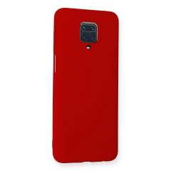 Xiaomi Redmi Note 9 Pro Kılıf Nano İçi Kadife Silikon - Kırmızı
