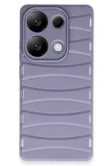 Newface Xiaomi Redmi Note 13 Pro 4g Kılıf Bibercas Silikon Kapak - Lila