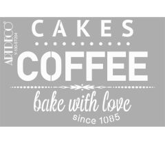 Stencil A4 N:St-204 Cakes&Coffee