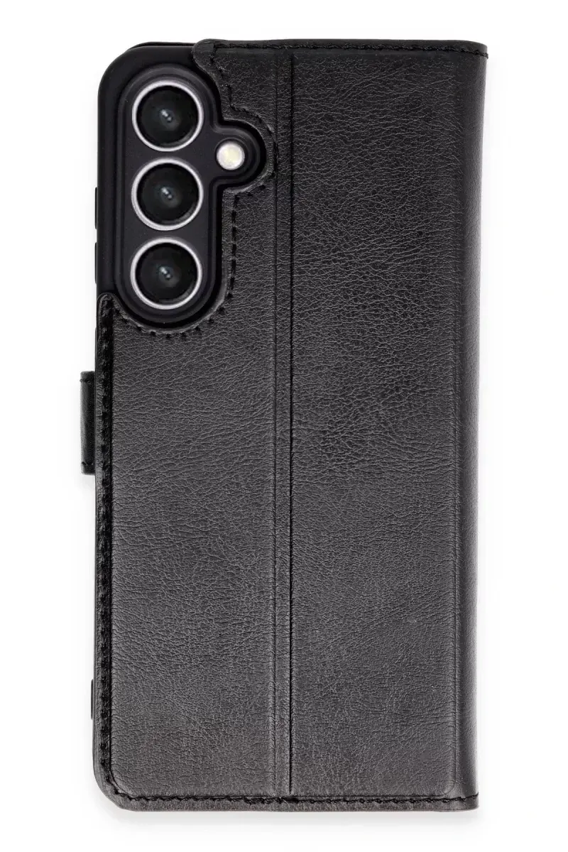 Newface Samsung Galaxy S24 Fe Kılıf Trend S Plus Kapaklı Kılıf - Siyah