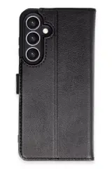 Newface Samsung Galaxy S24 Fe Kılıf Trend S Plus Kapaklı Kılıf - Siyah