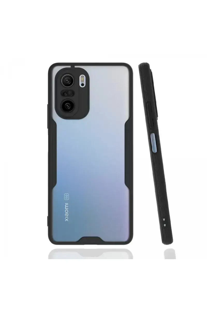 Newface Xiaomi Poco F3 Kılıf Platin Silikon - Siyah