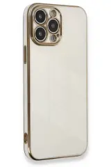 Newface İphone 13 Pro Max Kılıf Volet Silikon - Beyaz