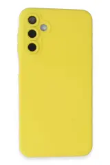Newface Samsung Galaxy A05s Kılıf Nano İçi Kadife Silikon - Sarı