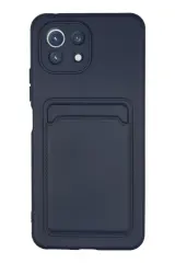Newface Xiaomi Mi 11 Kılıf Kelvin Kartvizitli Silikon - Lacivert