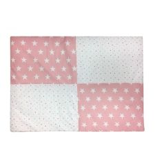 Moje Star Oyuncaklı Poplin Oyun Halısı 70x100 Cm - Pembe Yıldız