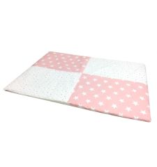 Moje Star Oyuncaklı Poplin Oyun Halısı 70x100 Cm - Pembe Yıldız