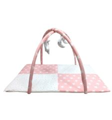 Moje Star Oyuncaklı Poplin Oyun Halısı 70x100 Cm - Pembe Yıldız