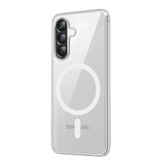 Samsung Galaxy A37 5g Combo Sert Şeffaf Magsafe Kapak - Şeffaf
