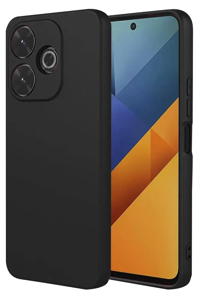 Newface Xiaomi Redmi 13 4g Kılıf Nano İçi Kadife Silikon - Siyah