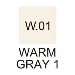 Kurecolor Fine&Brush For Manga Çift Taraflı Kalem N:W.01 Warm Gray 1