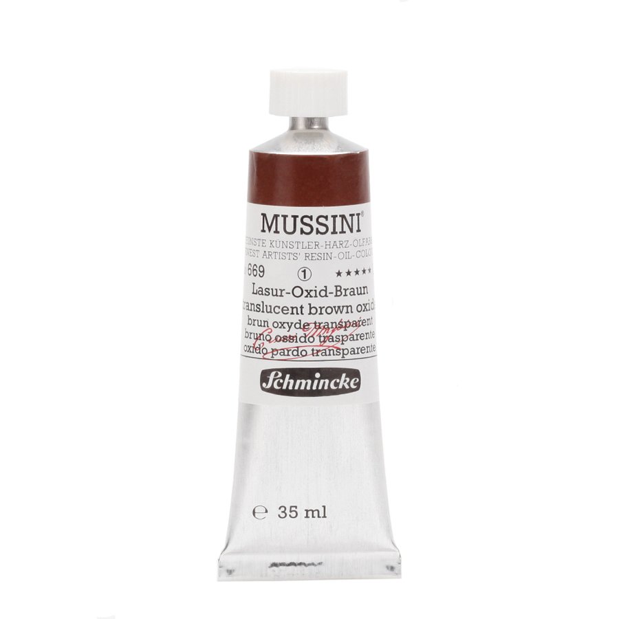 Mussini Yağlı Boya 35ml. Seri 1 N:669 Translucent Brown Oxide