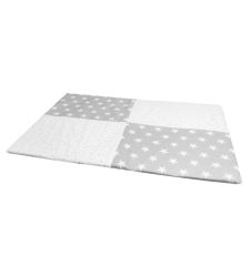 Moje Star Oyuncaklı Poplin Oyun Halısı 70x100 Cm - Gri Yıldız