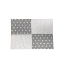 Moje Star Oyuncaklı Poplin Oyun Halısı 70x100 Cm - Gri Yıldız