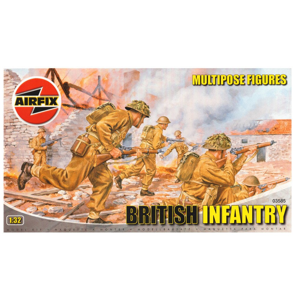 British Infantry Model Askeri Figür 6'lı 1:32 N:3585