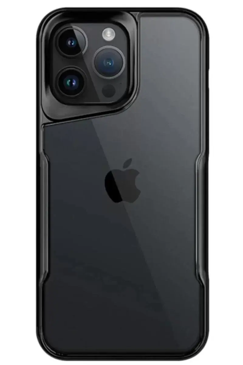 Newface İphone 15 Pro Max Kılıf Boyi Silikon Kapak - Siyah