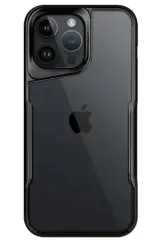 Newface İphone 15 Pro Max Kılıf Boyi Silikon Kapak - Siyah