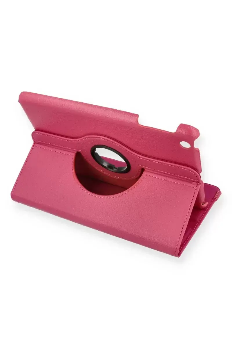 Newface İpad Mini 1 Kılıf 360 Tablet Deri Kılıf - Pembe