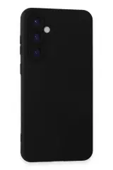 Newface Samsung Galaxy S24 Kılıf Nano İçi Kadife Silikon - Siyah