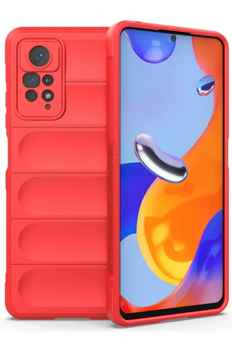 Newface Xiaomi Redmi Note 11 Pro Kılıf Optimum Silikon - Kırmızı