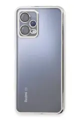 Newface Xiaomi Redmi Note 12 5g Kılıf Razer Lensli Silikon - Gümüş