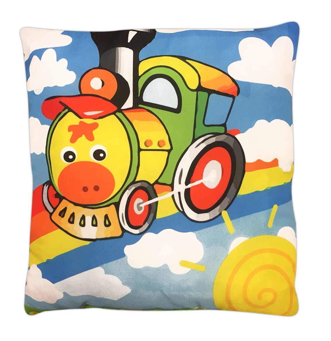 AyBaby Tren Desenli Bebek Yastığı 30x30 Cm