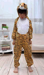 Çocuk Kaplan Kostumu - Aslan Kostümü 4-5 Yaş 100 Cm