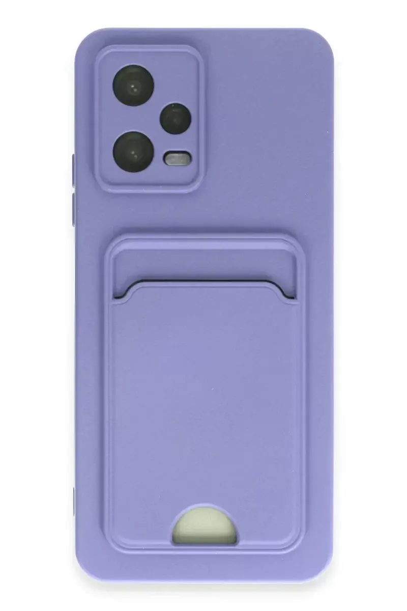 Newface Xiaomi Poco X5 5g Kılıf Kelvin Kartvizitli Silikon - Lila