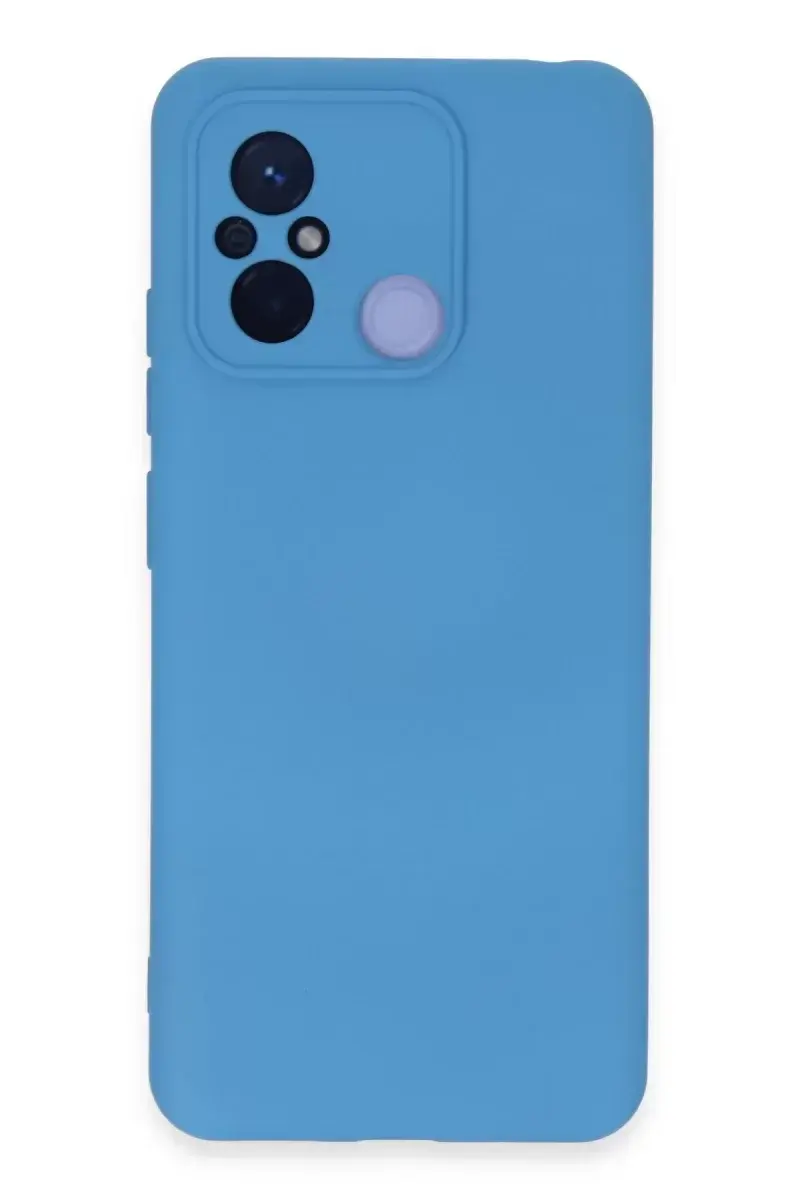 Newface Xiaomi Redmi 12c Kılıf Nano İçi Kadife Silikon - Mavi