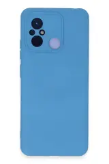Newface Xiaomi Redmi 12c Kılıf Nano İçi Kadife Silikon - Mavi