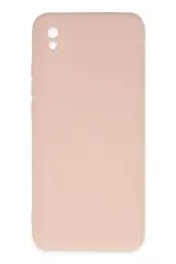 Newface Xiaomi Redmi 9a Kılıf Nano İçi Kadife Silikon - Pudra