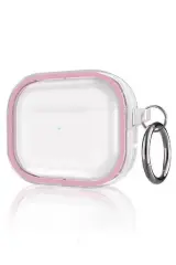 Movenchy Airpods Pro 2 (2.nesil) Shiny Şeffaf Kılıf - Pembe